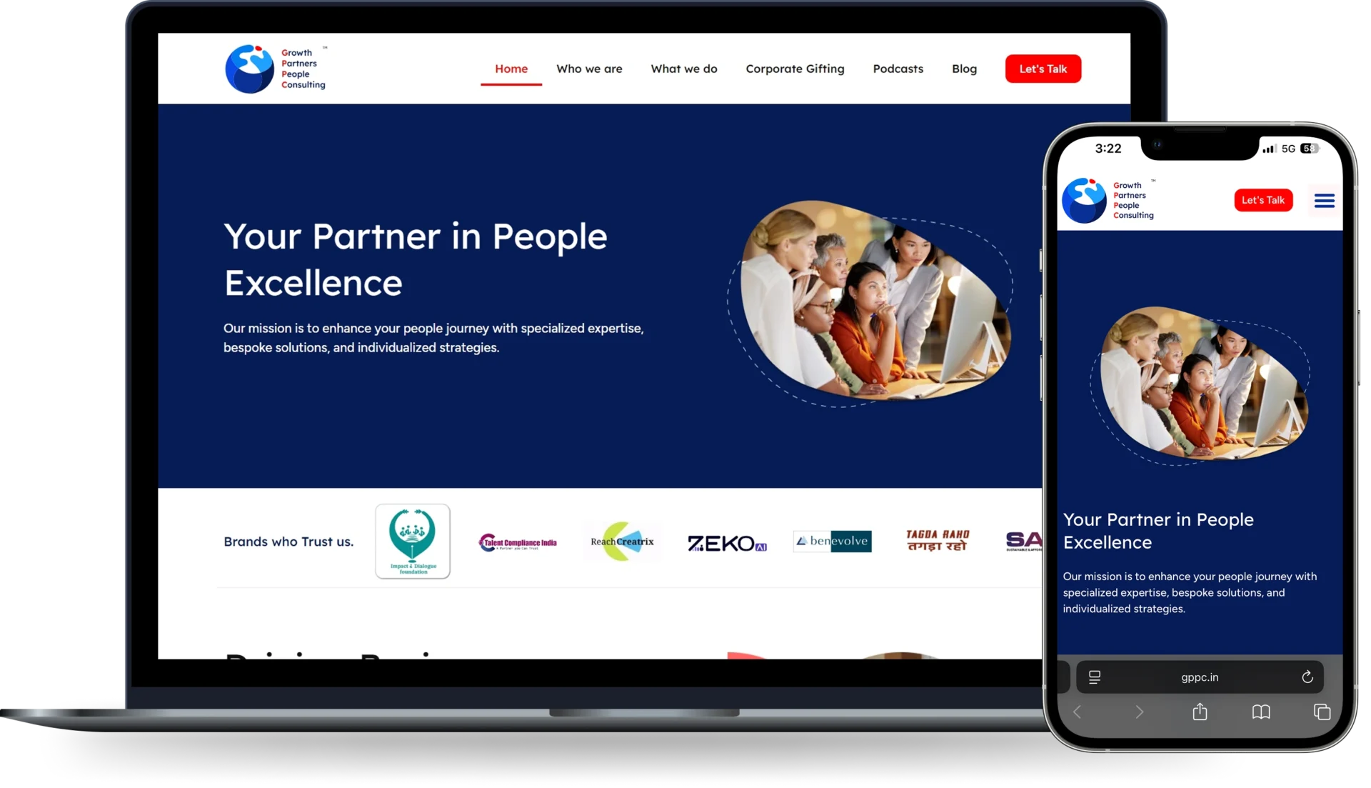 Website Development for HR Consulting in Gurugram GPPC