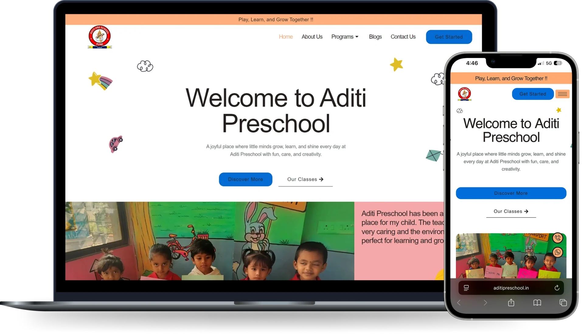 Preschool Website Design