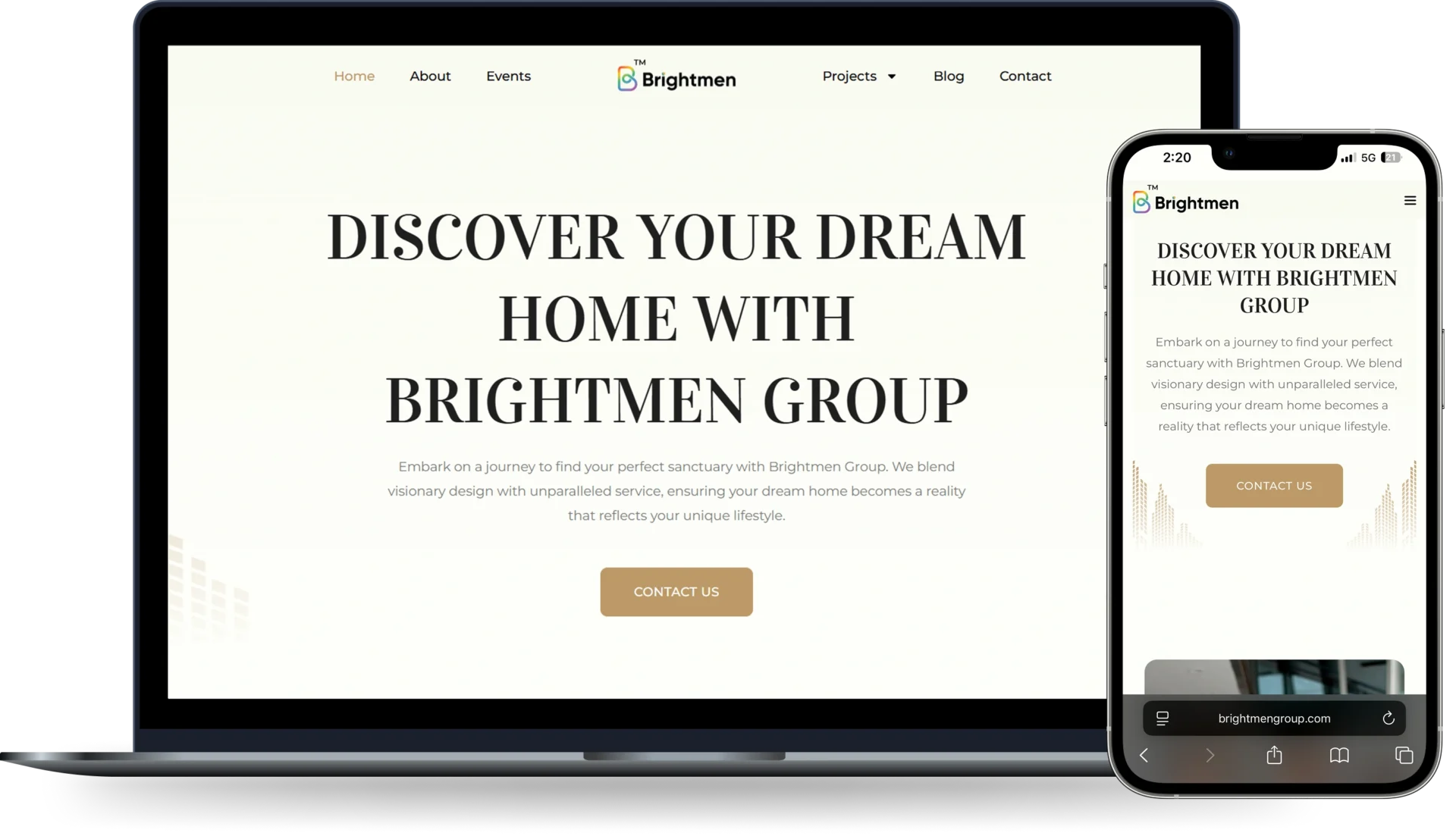 Website Development for Real Estate Development in Mumbai Brightmen Group