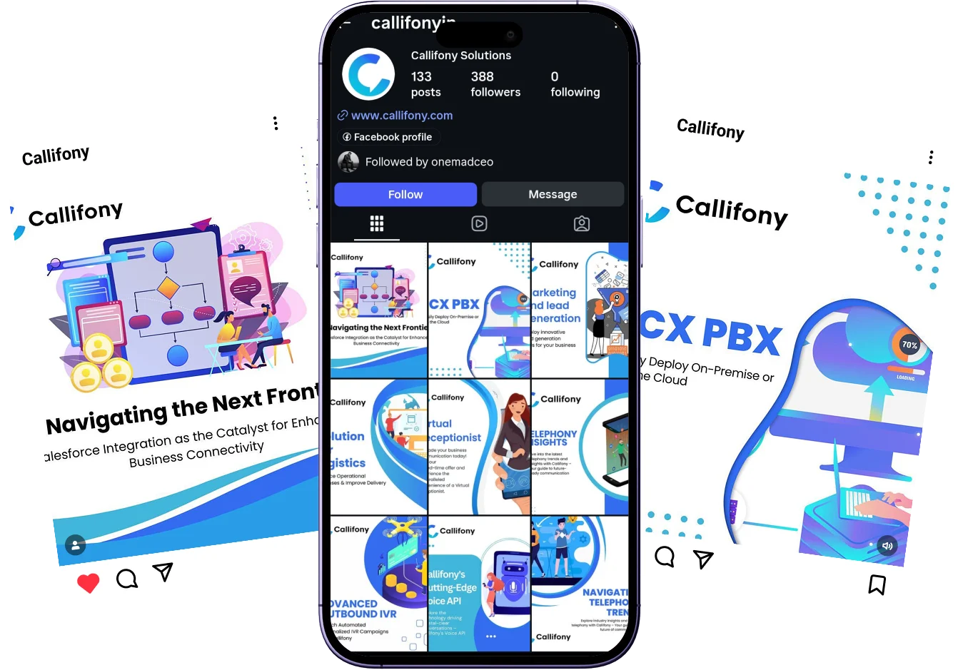 Social Media Agency for telephony Company