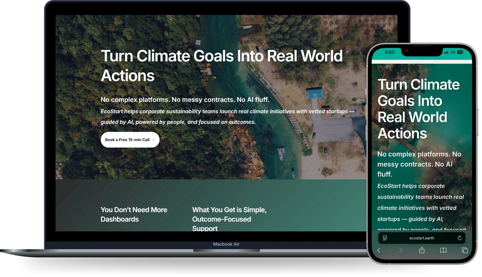 Website Development for Climate and Sustainability Solutions in Pune – EcoStart