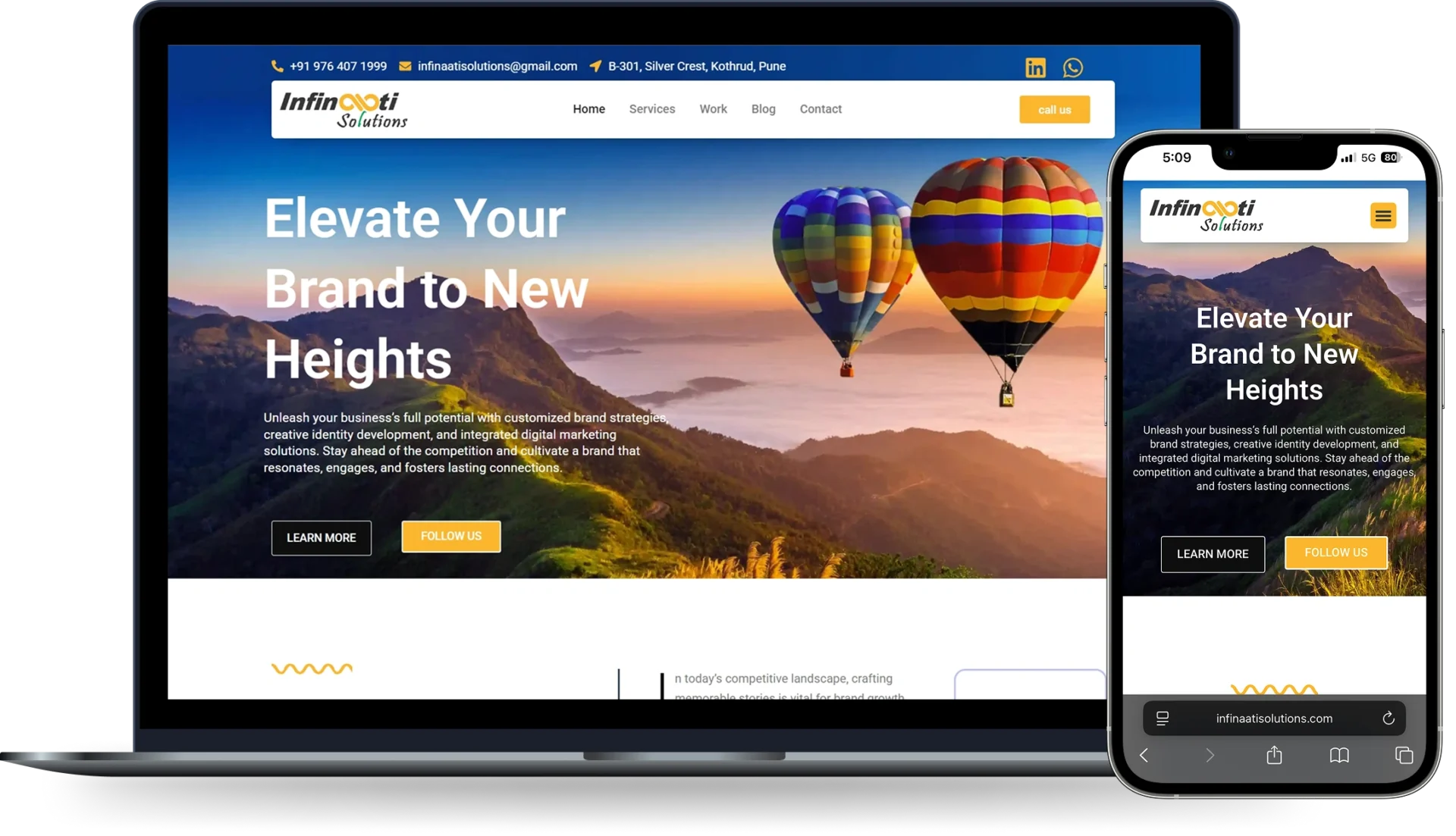 Website Development for Branding & Digital Communication Solutions in Pune – Infinaati Solutions
