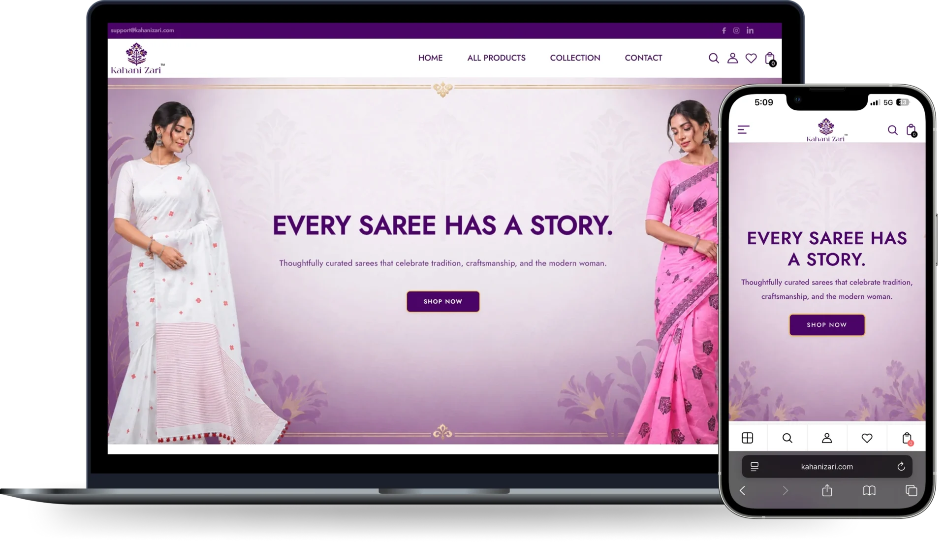 Fashion & Saree Website Development