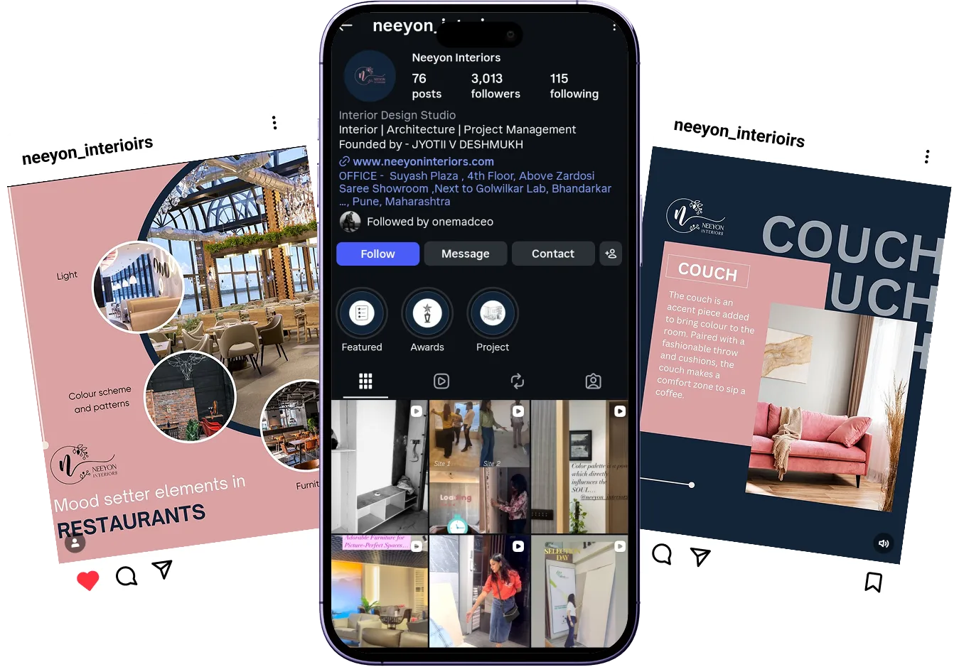 Social Media strategy for Interior Designer in pune 