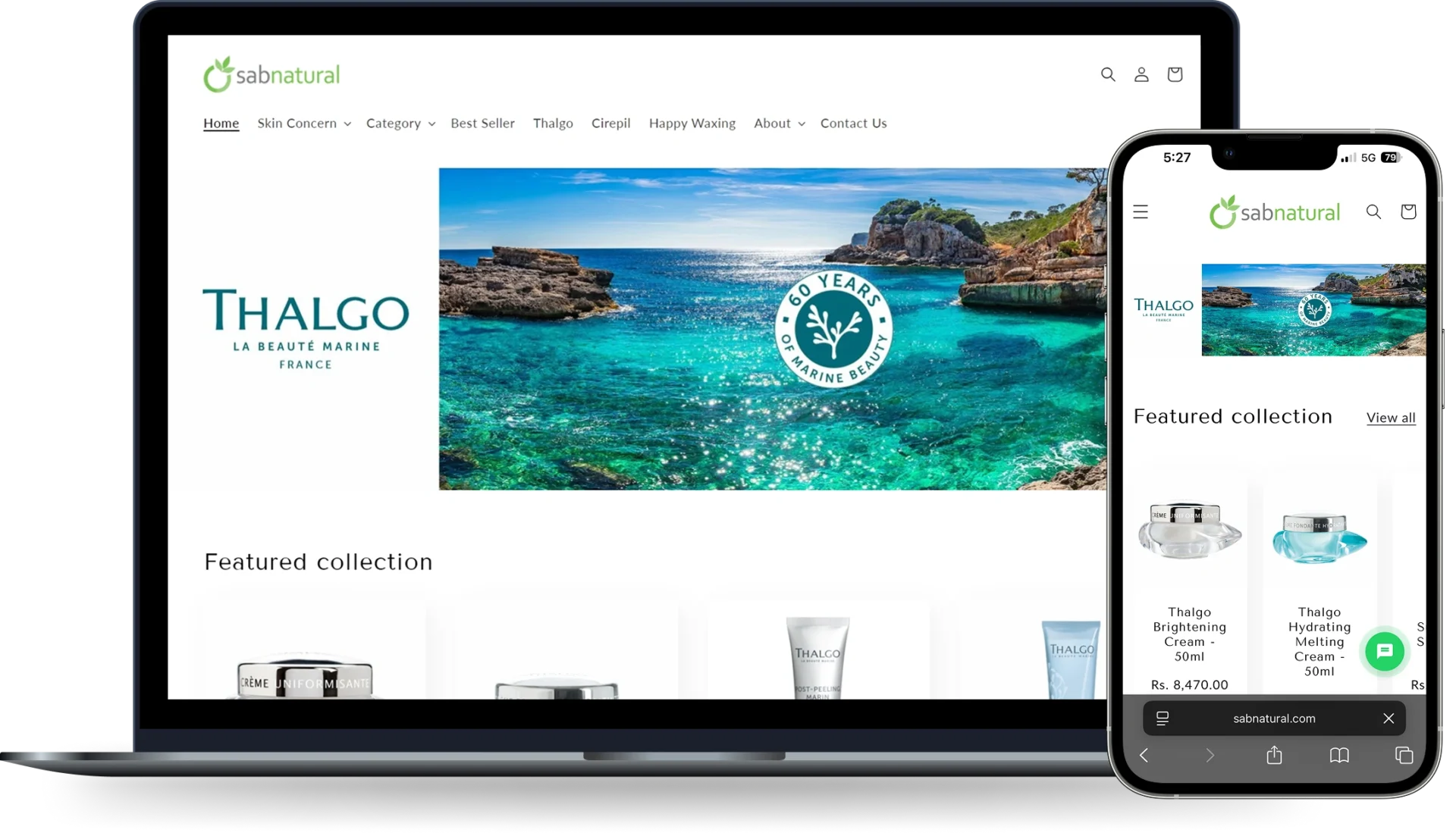 Website Development for Beauty E-Commerce in Mumbai – Sabnatural