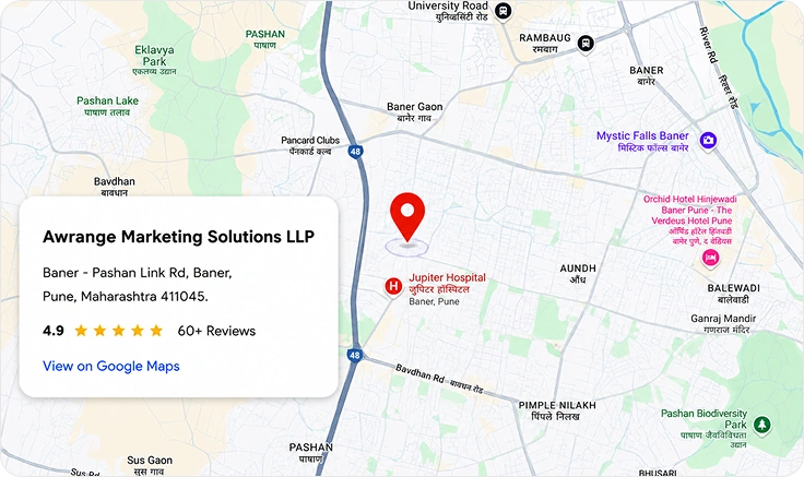Awrange location on Google Maps